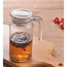 Haonai 750ml glassware Rotterdam glass jug tea pitcher juice jug glass water pitcher